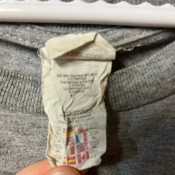 Vintage Mens Adidas Shirt Grey XL - Picture 2 of 3